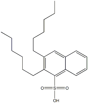 2,3-Dihexyl-1-naphthalenesulfonic acid Struktur