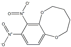 2,3,4,5-Tetrahydro-7,8-dinitro-1,6-benzodioxocin 结构式