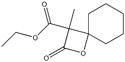 2-Oxo-3-methyl-1-oxaspiro[3.5]nonane-3-carboxylic acid ethyl ester Structure