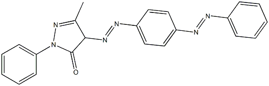 1-Phenyl-3-methyl-4-[4-(phenylazo)phenylazo]-1H-pyrazol-5(4H)-one Struktur
