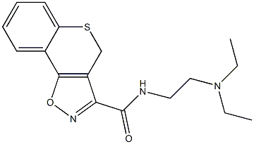 N-[2-(Diethylamino)ethyl]-4H-[1]benzothiopyrano[3,4-d]isoxazole-3-carboxamide Structure