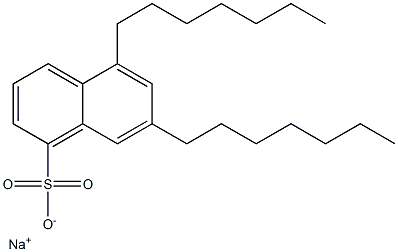 5,7-Diheptyl-1-naphthalenesulfonic acid sodium salt,,结构式