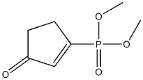 (3-Oxo-1-cyclopenten-1-yl)phosphonic acid dimethyl ester Structure