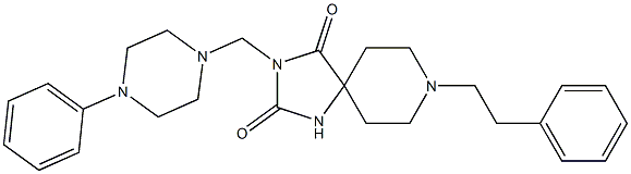 8-Phenethyl-3-[(4-phenylpiperazino)methyl]-1,3,8-triazaspiro[4.5]decane-2,4-dione