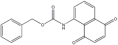 5-(Benzyloxycarbonylamino)-1,4-naphthoquinone Structure