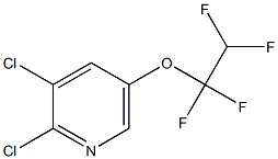 2,3-Dichloro-5-(1,1,2,2-tetrafluoroethoxy)pyridine 结构式