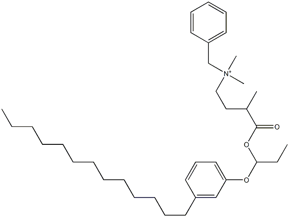 N,N-Dimethyl-N-benzyl-N-[3-[[1-(3-tridecylphenyloxy)propyl]oxycarbonyl]butyl]aminium