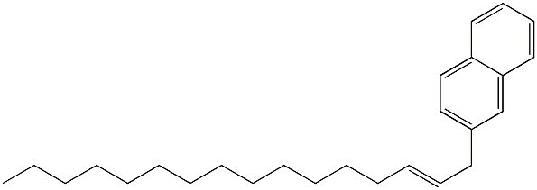 2-(2-Hexadecenyl)naphthalene 结构式