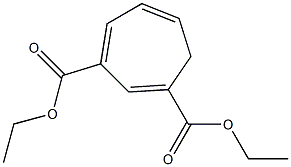 1,3,5-Cycloheptatriene-1,3-dicarboxylic acid diethyl ester Struktur