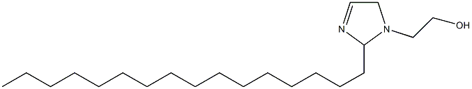 1-(2-ヒドロキシエチル)-2-ヘキサデシル-3-イミダゾリン 化学構造式