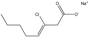 3-Chloro-3-octenoic acid sodium salt