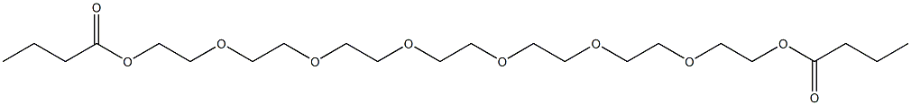 2,2'-[1,2-Ethanediylbis[oxy(2,1-ethanediyl)oxy(2,1-ethanediyl)oxy]]bis(ethanol butyrate) Structure