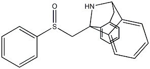 5-(Phenylsulfinylmethyl)-10,11-dihydro-5H-dibenzo[a,d]cyclohepten-5,10-imine Struktur