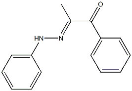 1-Phenyl-2-[2-(phenyl)hydrazono]-1-propanone 结构式