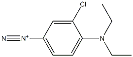 3-Chloro-4-(diethylamino)benzenediazonium,,结构式