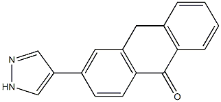 3-(1H-Pyrazol-4-yl)anthrone Structure