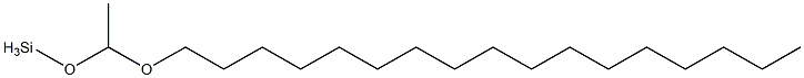 [1-(ヘプタデシルオキシ)エトキシ]シラン 化学構造式