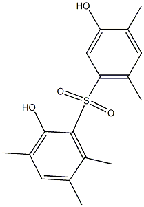 2,3'-Dihydroxy-3,4',5,6,6'-pentamethyl[sulfonylbisbenzene] Structure