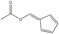 Acetic acid 2,4-cyclopentadiene-1-ylidenemethyl ester Structure