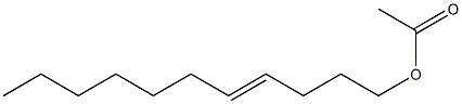 酢酸4-ウンデセニル 化学構造式