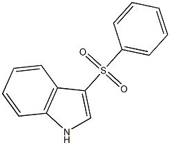 3-(Phenylsulfonyl)-1H-indole Struktur