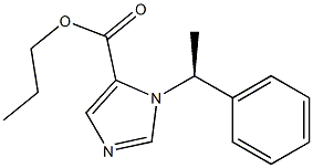 1-[(S)-1-Phenylethyl]-1H-imidazole-5-carboxylic acid propyl ester Struktur