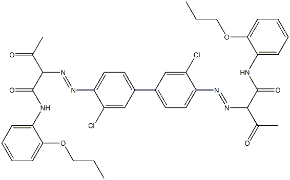 4,4'-Bis[[1-(2-propoxyphenylamino)-1,3-dioxobutan-2-yl]azo]-3,3'-dichloro-1,1'-biphenyl