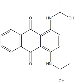 1,4-Bis(1-hydroxyethylamino)anthraquinone Struktur