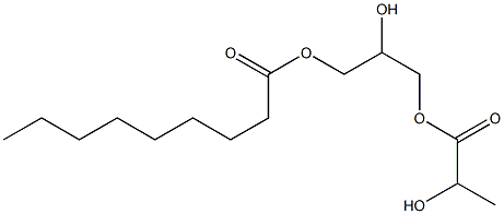 2-Hydroxypropionic acid 2-hydroxy-3-nonanoyloxypropyl ester