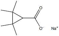 2,2,3,3-Tetramethyl-1-cyclopropanecarboxylic acid sodium salt Structure