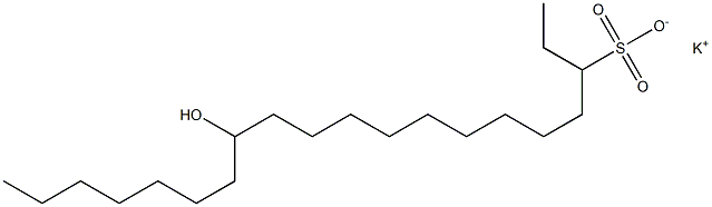 13-Hydroxyicosane-3-sulfonic acid potassium salt