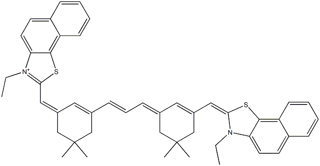 3-Ethyl-2-[[3-[3-[3-[(3-ethylnaphtho[2,1-d]thiazol-2(3H)-ylidene)methyl]-5,5-dimethyl-2-cyclohexen-1-ylidene]-1-propenyl]-5,5-dimethyl-2-cyclohexen-1-ylidene]methyl]naphtho[2,1-d]thiazol-3-ium