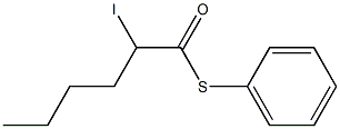 2-Iodohexanethioic acid S-phenyl ester Structure