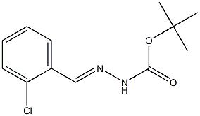 2-Chlorobenzaldehyde tert-butyloxycarbonyl hydrazone Structure