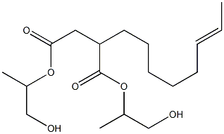 2-(6-Octenyl)succinic acid bis(2-hydroxy-1-methylethyl) ester 结构式