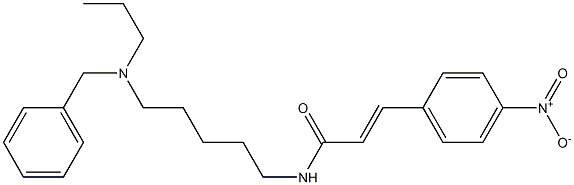 N-[5-(Propylbenzylamino)pentyl]-3-(4-nitrophenyl)acrylamide Struktur