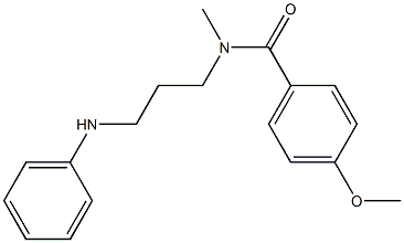 4-Methoxy-N-methyl-N-[3-(phenylamino)propyl]benzamide,,结构式