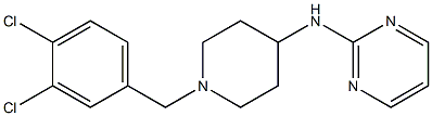2-[[1-(3,4-Dichlorobenzyl)-4-piperidinyl]amino]pyrimidine Structure