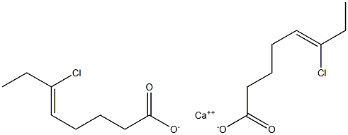 ビス(6-クロロ-5-オクテン酸)カルシウム 化学構造式
