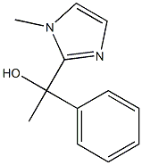 2-(1-ヒドロキシ-1-フェニルエチル)-1-メチル-1H-イミダゾール 化学構造式