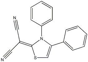 2-Cyano-2-[(3,4-diphenyl-2,3-dihydrothiazol)-2-ylidene]acetonitrile