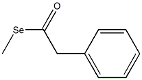Phenylselenoacetic acid Se-methyl ester Structure
