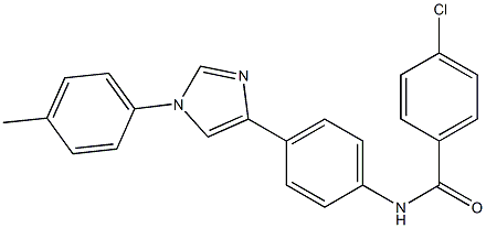 4-Chloro-N-[4-[1-[4-methylphenyl]-1H-imidazol-4-yl]phenyl]benzamide