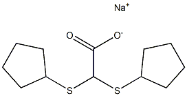 Bis(cyclopentylthio)acetic acid sodium salt