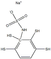 N-((Tetrahydrothiophen)-3-yl)amidosulfuric acid sodium salt Struktur