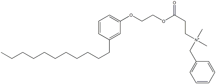  N,N-Dimethyl-N-benzyl-N-[2-[[2-(3-undecylphenyloxy)ethyl]oxycarbonyl]ethyl]aminium