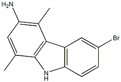 3-Amino-6-bromo-1,4-dimethyl-9H-carbazole Structure