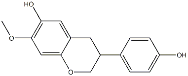  7-Methoxy-3-(4-hydroxyphenyl)-3,4-dihydro-2H-1-benzopyran-6-ol