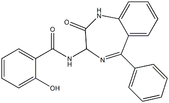 N-[(2,3-Dihydro-2-oxo-5-phenyl-1H-1,4-benzodiazepin)-3-yl]-2-hydroxybenzamide