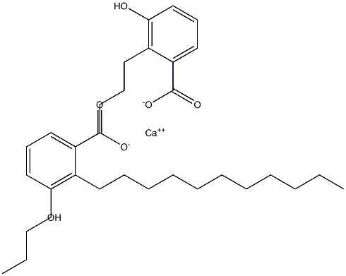 Bis(2-undecyl-3-hydroxybenzoic acid)calcium salt Struktur